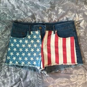 American flag shorts